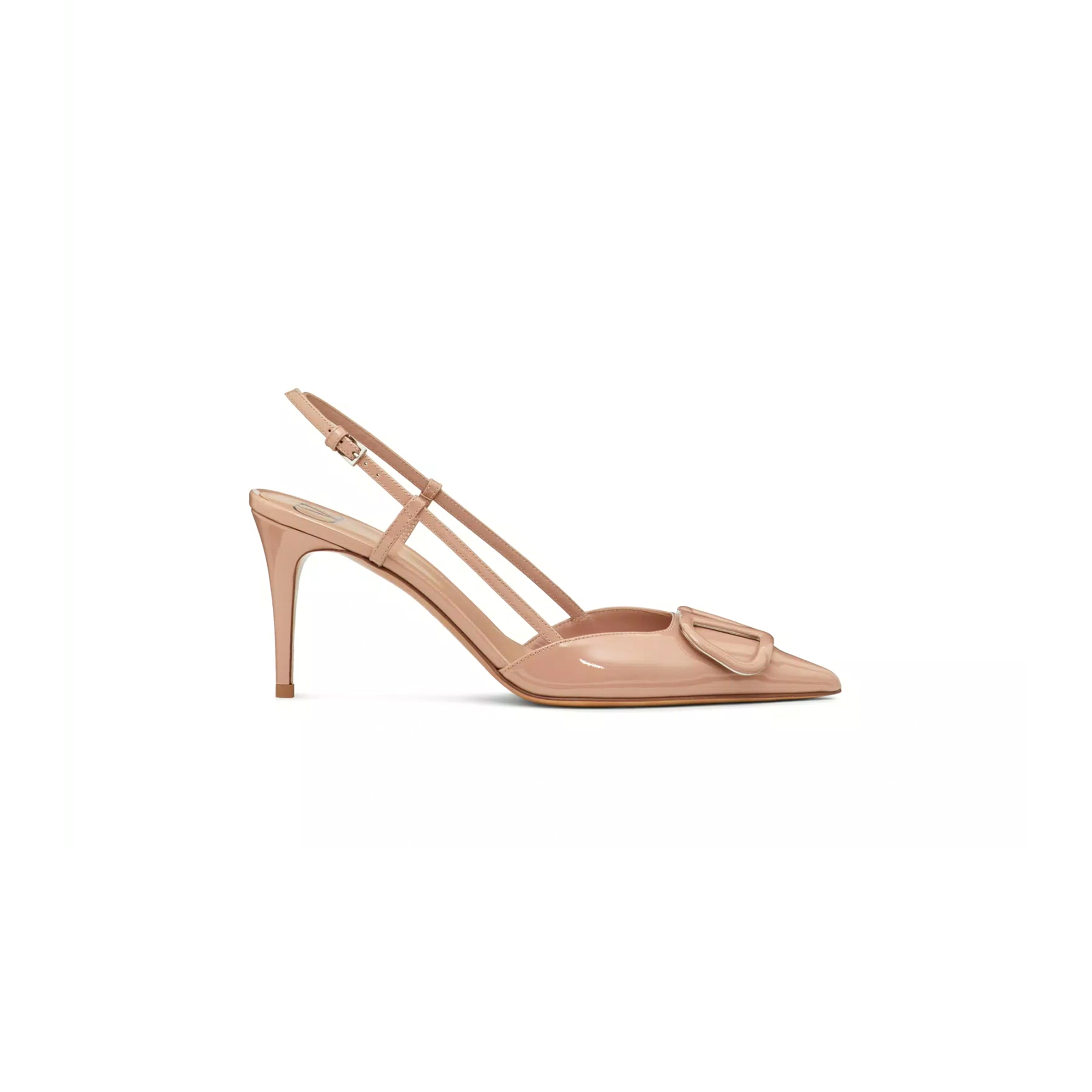 VALENTINO VLOGO SIGNATURE PATENT LEATHER SLINGBACK PUMP 80MM 3.15IN 5W2S0R01TMK_GF9 VALENTINO VLOGO SIGNATURE PATENT LEATHER SLINGBACK PUMP 80MM 3.15IN 5W2S0R01TMK_GF9
